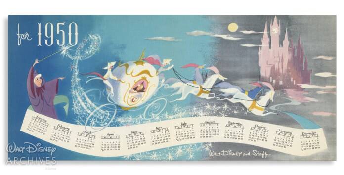 1949 Disney Holiday Card and Cinderella Preview