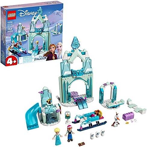 LEGO Disney Anna and Elsa’s Frozen Wonderland 43194 Castle Toy with Disney Princess Mini-Doll Figures, Gifts for 4 Plus Years Old Kids, Girls and Boys