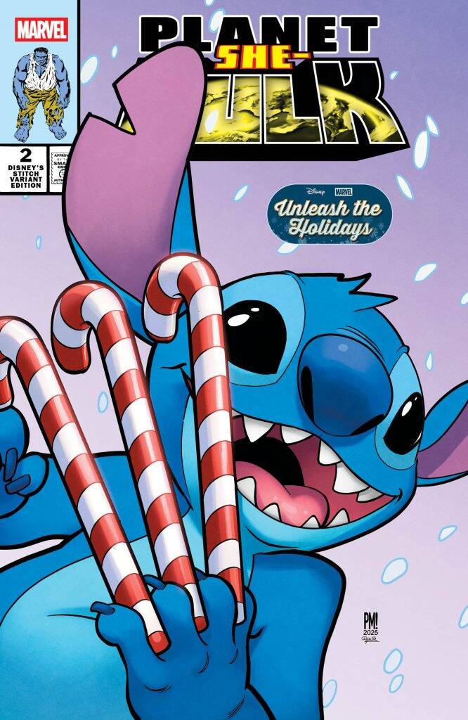 Stitch Unleash the Holidays Marvel Covers