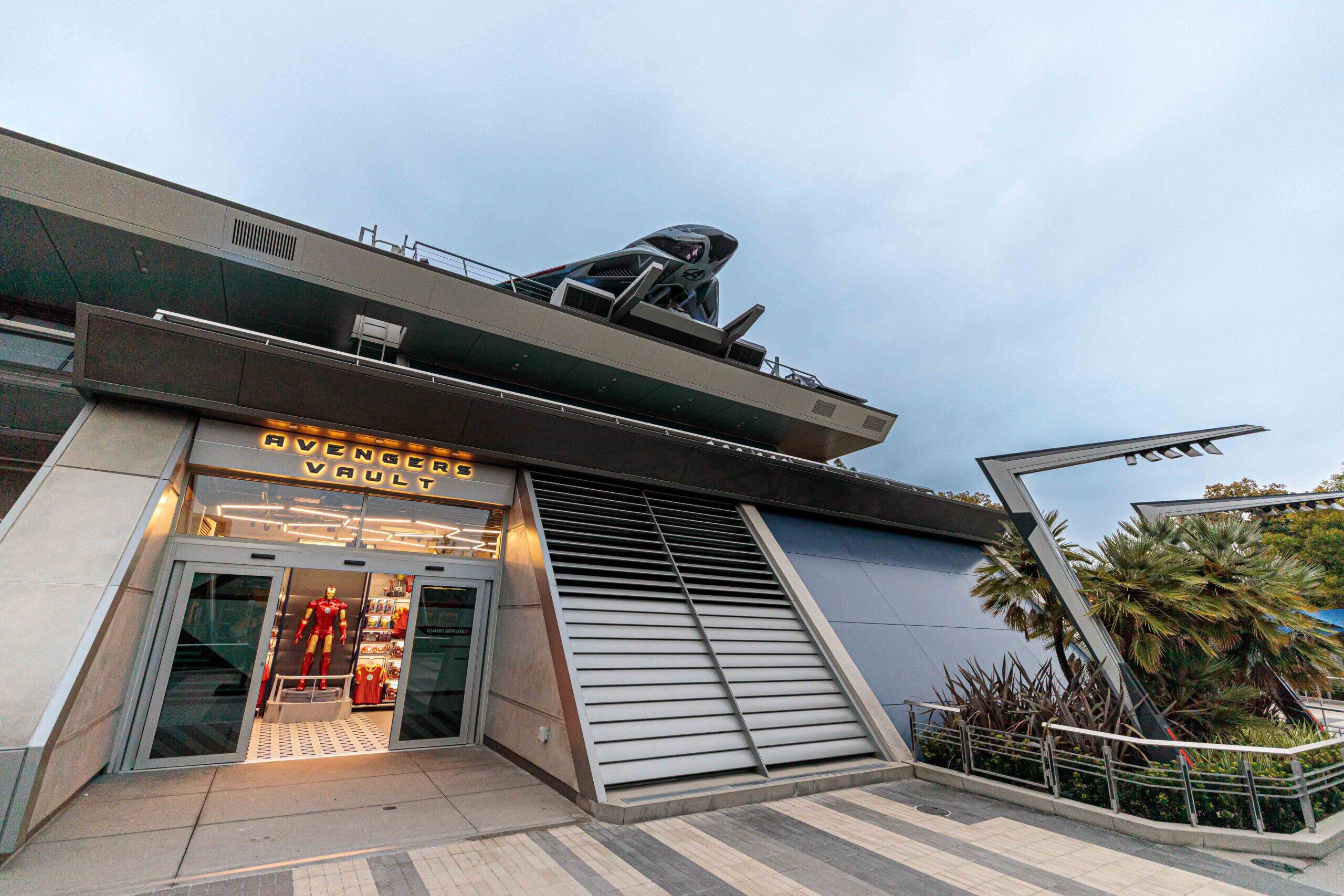 Avengers Vault, a new retail location located in a portion of Avengers Headquarters at Avengers Campus in Disney California Adventure Park in Anaheim, Calif. opens on Sept. 18, 2023. The location features an array of Super Hero gear, such as apparel and other fan-favorite merchandise. Guests can also look forward to Infinity Saga Relics arriving at the Disneyland Resort for the first time. (Christian Thompson/Disneyland Resort)