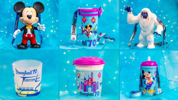 Disneyland 70th Anniversary Popcorn Buckets and Novelties Take Center Stage