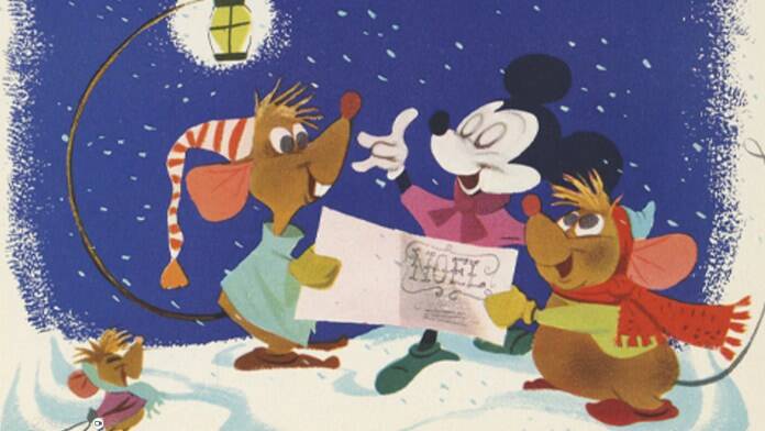 1949 Disney Holiday Card and Cinderella Preview